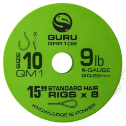 Bas de ligne guru qm1 standard hair 15" (38cm)