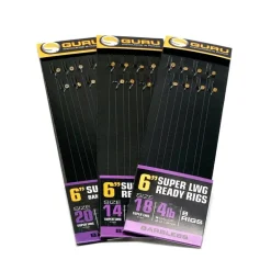 Bas de ligne Guru Super LWG Bait Band Rigs 6" (x8)