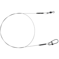 Bas de ligne monté carnassier spro matt black leader 1x1 titanium (x1)