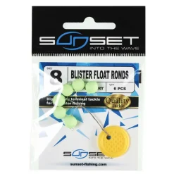 Blister Float Sunset ronds phospho vert