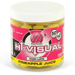 Bouillettes flottantes carpe mainline hi-visual pop ups pineapple juice 15mm