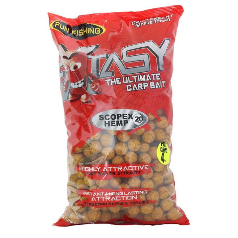 Bouillettes funfishing extasy Scopex Hemp 4kg 20mm