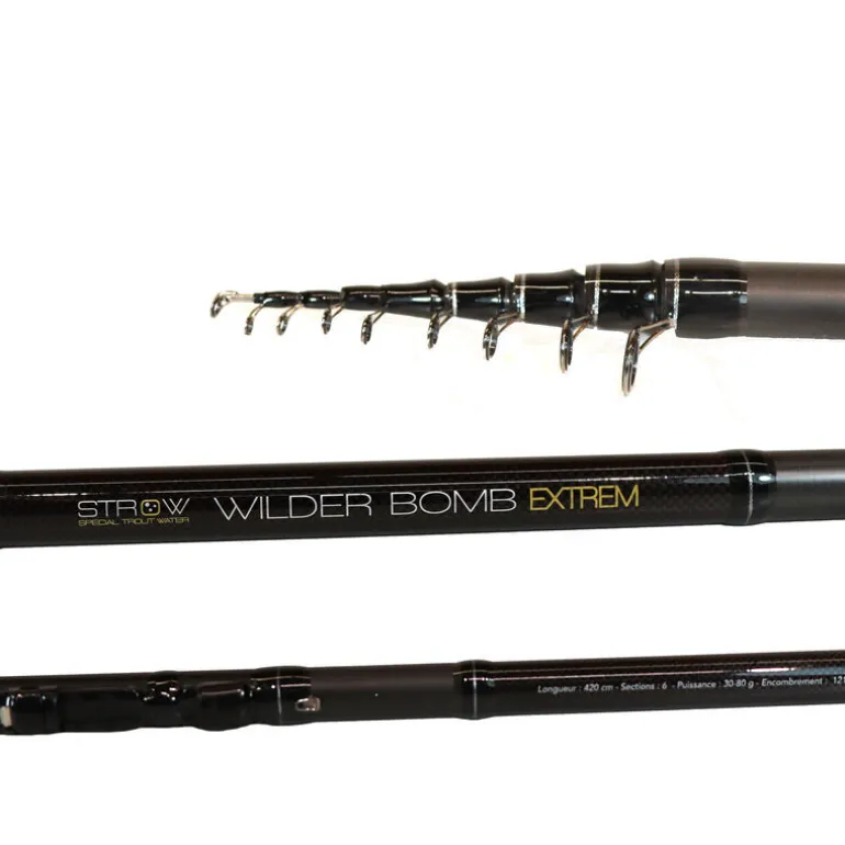 Canne Bombette Strow Wilder Bomb Extrem 4.20m, 30-80g
