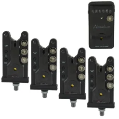 Coffret 4 détecteurs carpe prowess absolum + centrale