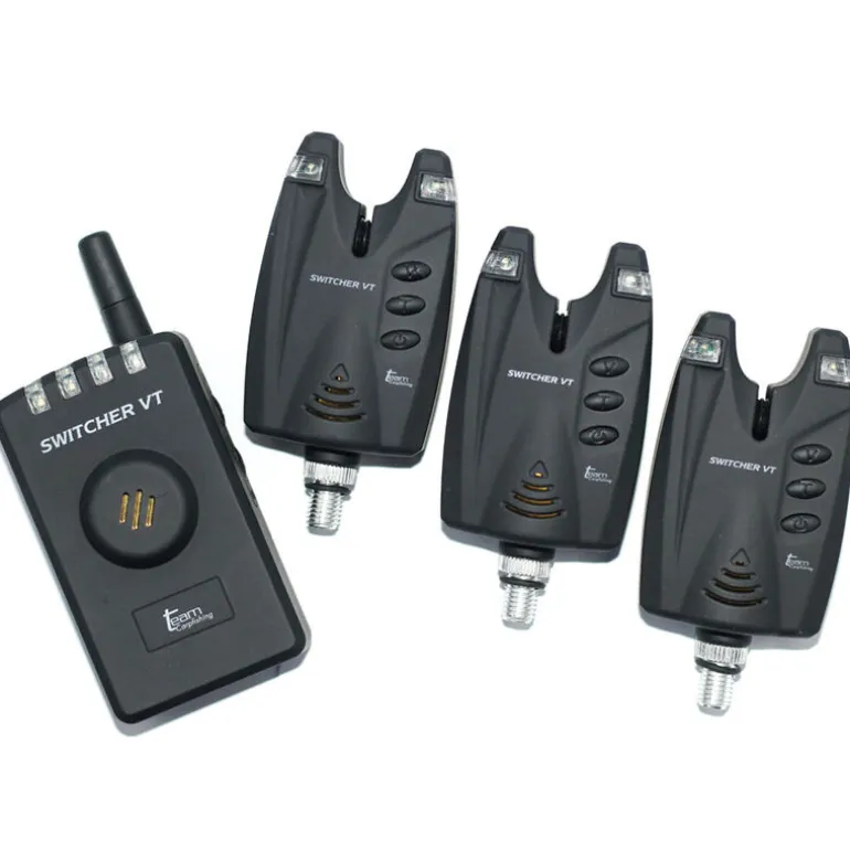 Coffret 3 détecteurs carpe team carpfishing switcher vt + centrale