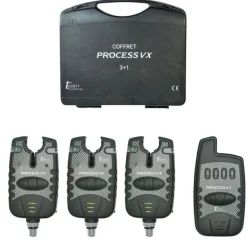 Coffret 3 détecteurs carpe team carpfishing process vx + centrale