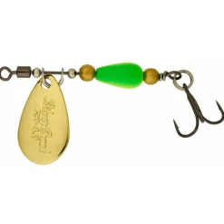 Cuillère Tournante Daiwa SilverCreek Spinner Gold/Chart Dots
