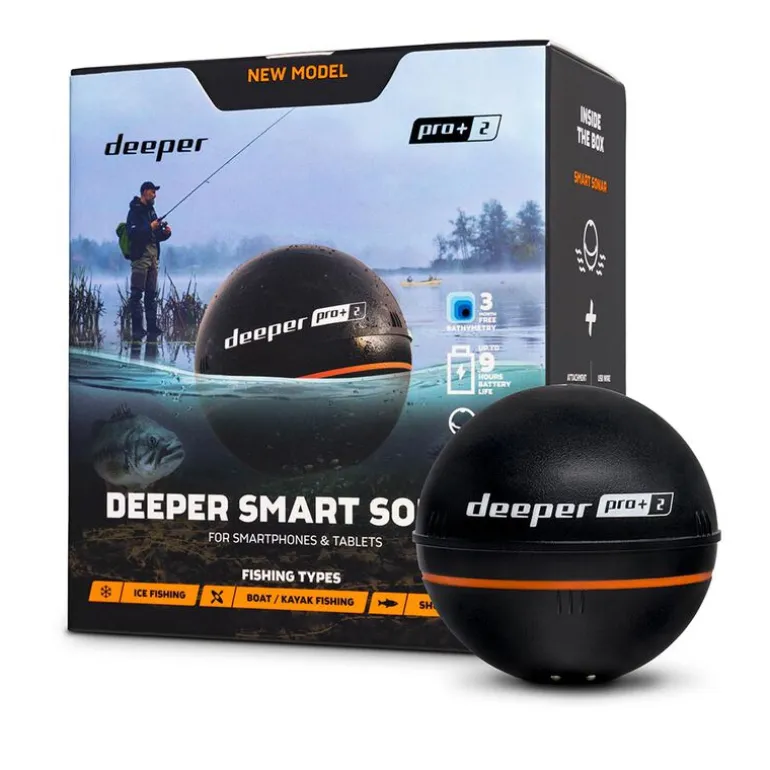 DEEPER PRO+ V2, sondeur sans fil avec GPS génération 2