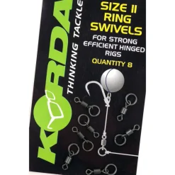 Emerillons à anneaux carpe korda flexi ring swivels 11