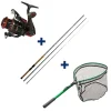 Ensemble Garbolino Toc Canne 3m90 + Moulinet 1000 + Epuisette Pliante