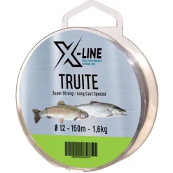 Fil nylon x-line truite 150 m