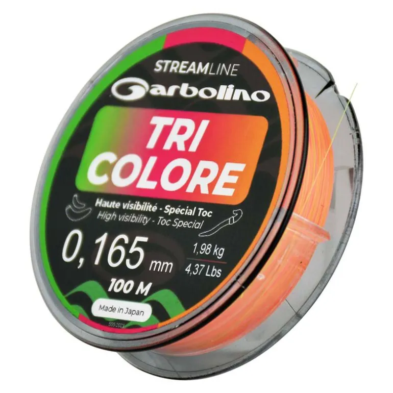 Fil spécial corps de ligne Garbolino STREAMLINE TOC TRI-COLORE