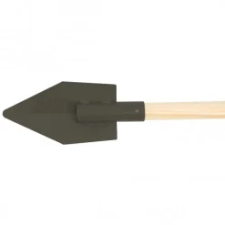 Flashmer pelle a praire 17cm manche 120cm acier noir