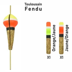 Flotteur Toulousain Fendu Garbolino Streamline x2