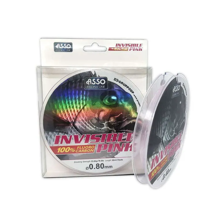 Flurocarbone ASSO Invisible Pink 30m