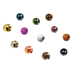 Fly tying billes laiton jmc  (x25) 2 mm
