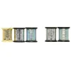 Fly tying tinsel medium double face argent or
