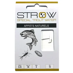 Hameçons montés STROW Appâts naturels