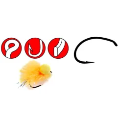 Hameçons mouche gamakatsu c12 black (x25)