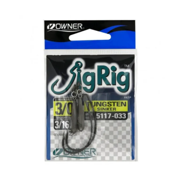 Hameçon Texan Owner Jika Rig Lead Sinker (x2)