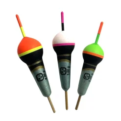 KIT 3 FLOTTEURS TRUITE TOULOUSAINS 4G FENDU ABC