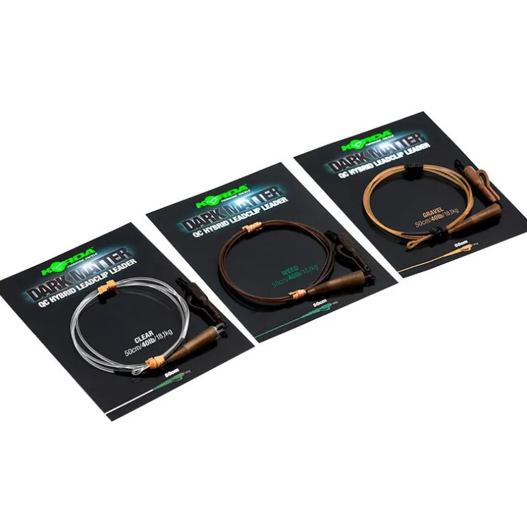 Leader korda dark matter leader 50cm qc hybrid clip