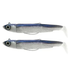 Leurre souple double combo black minnow offshore 9cm 10g