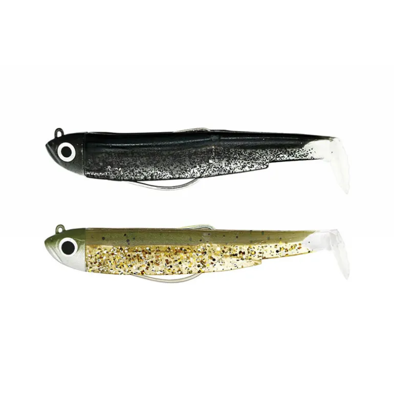 Leurre souple fiiish combo black minnow 70 shore 7cm 3g