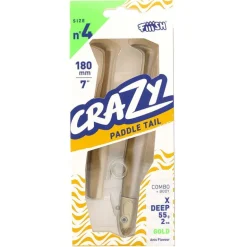 Leurre Souple Fiiish Combo Crazy Paddle Tail 180 X-Deep 55g