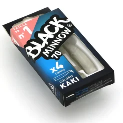 Leurre souple fiiish corps black minnow 70 7cm (x4)