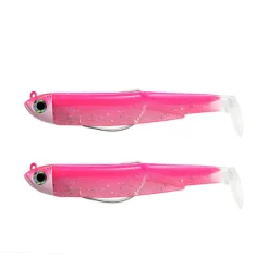 Leurre souple fiiish double combo (2 leurres montés) black minnow 90 shore 9cm 5g