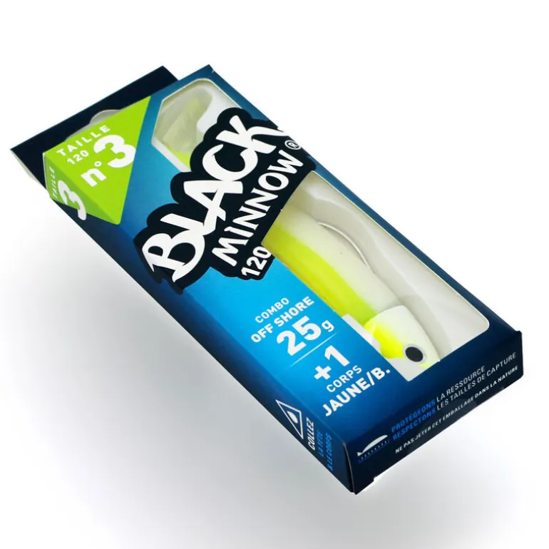 Leurre Souple Shad Fiiish Combo Black Minnow 120 Off Shore 12cm, 25g