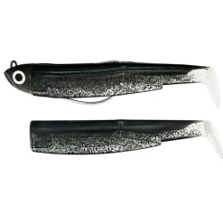 Leurre Souple Shad Fiiish Combo Black Minnow 120 Shore 12cm, 12g