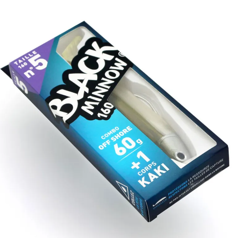 Leurre Souple Shad Fiiish Combo Black Minnow 160 Off Shore 16cm, 60g