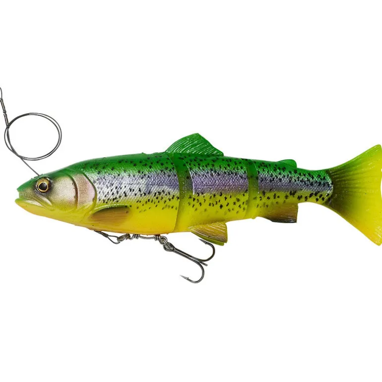 Leurre souple swimbait carnassier savage gear 4d line thru trout mod sink 20cm 98g