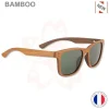 Lunette Polarisante Sakura Bamboo Acetate Gris Titane