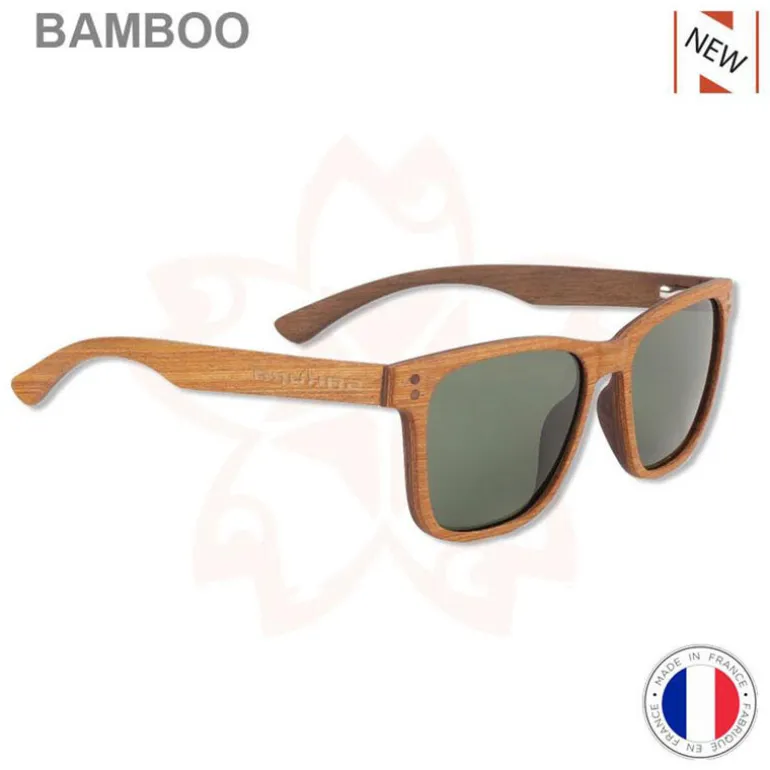 Lunette Polarisante Sakura Bamboo Acetate Gris Titane