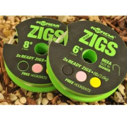 Montage zig rig carpe korda ready zigs taille 10 (x3)