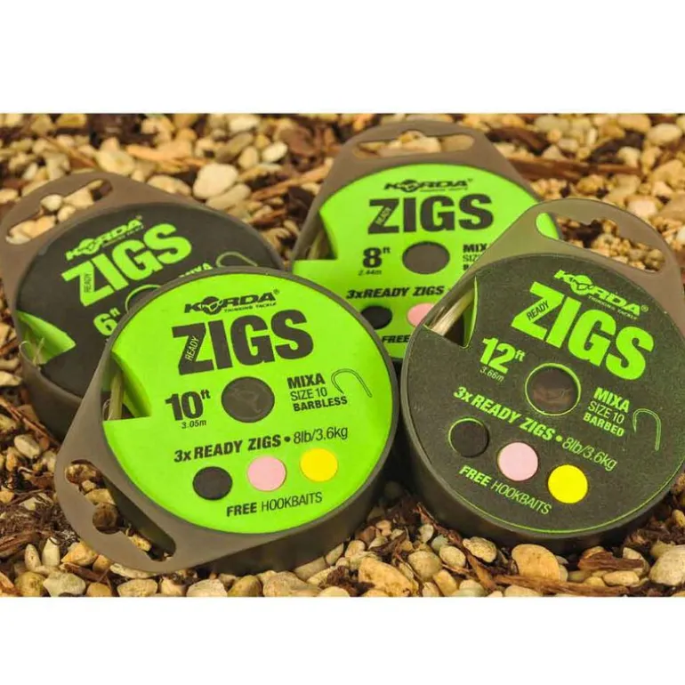 Montage zig rig carpe korda ready zigs taille 10 (x3)
