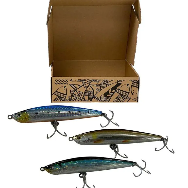 Pack 3 BEST leurres Evok Loki minnow 100 SW