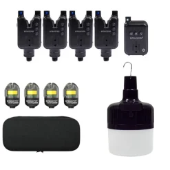 Pack Bite Keeper Pro 4+1 Black + Firefly Biwy Light + 4 Silver Bullet Bobbin