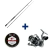 Pack Canne Evok Aerian 75hs 2.26cm, 20-60g + Aerian 3000Fd + Tresse