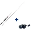 Pack Canne Evok Invictus V2 1.96m, 7-21g + Moulinet Casting Invictus 150HL
