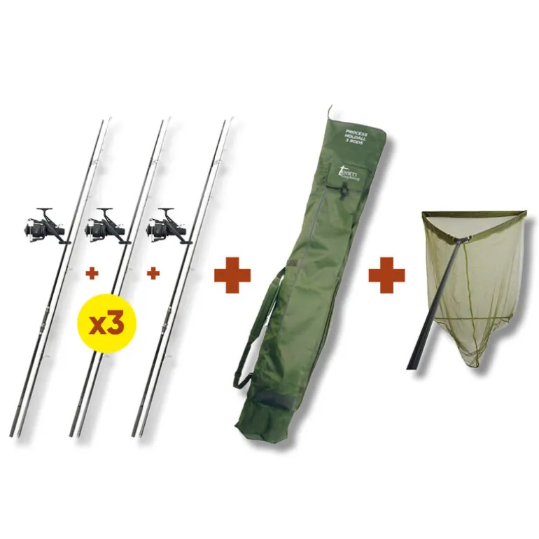 Pack 3 Combo + Epuisette + Fourreau Team