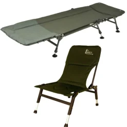 Pack confort carpe team carpfishing bedchair process + level premium
