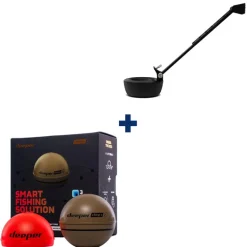 Pack Deeper Chirp+V2 + Support pour fixation sur bateau amorceur
