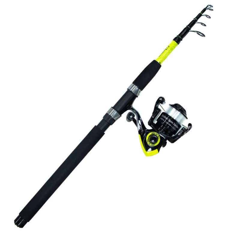 Pack Prêt à Pêcher Brochet Bzone Striker Telespin 240MH 10-40g + Moulinet + Nylon + Leurres + Boites