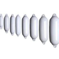 Pare-battage Majoni Eco Fender 2 - 2 yeux - ø12x42cm - blanc