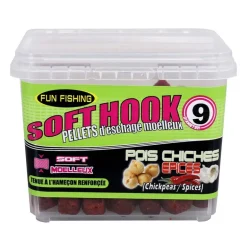 Pellet d'Eschage Soft Hook Pellets Pois Chiche Epice 110G