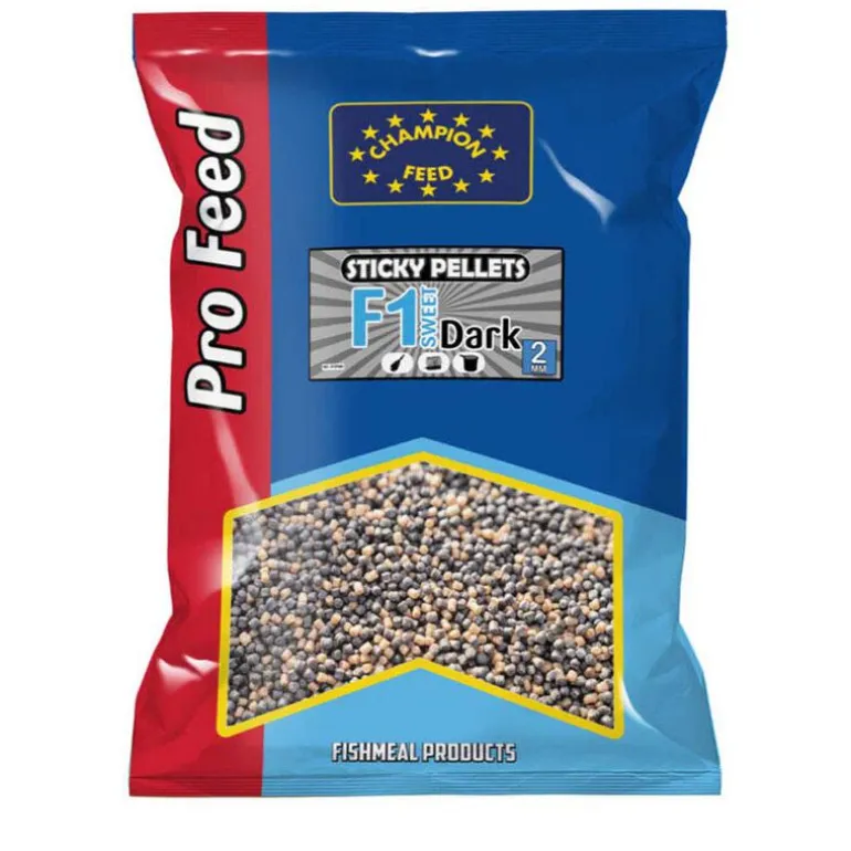 Pellets Champion Feed Sticky Pellets 2mm F1 Sweet Dark 650g